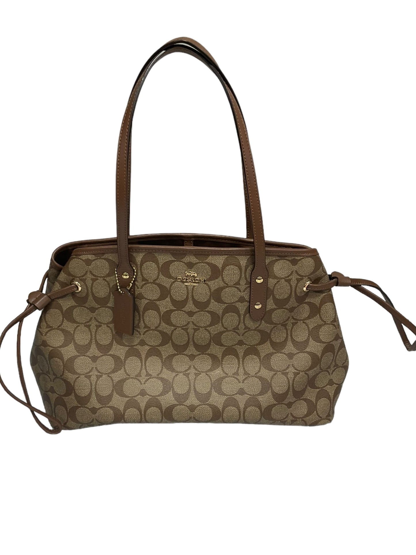 Handbag Leather By Coach  Size: Large