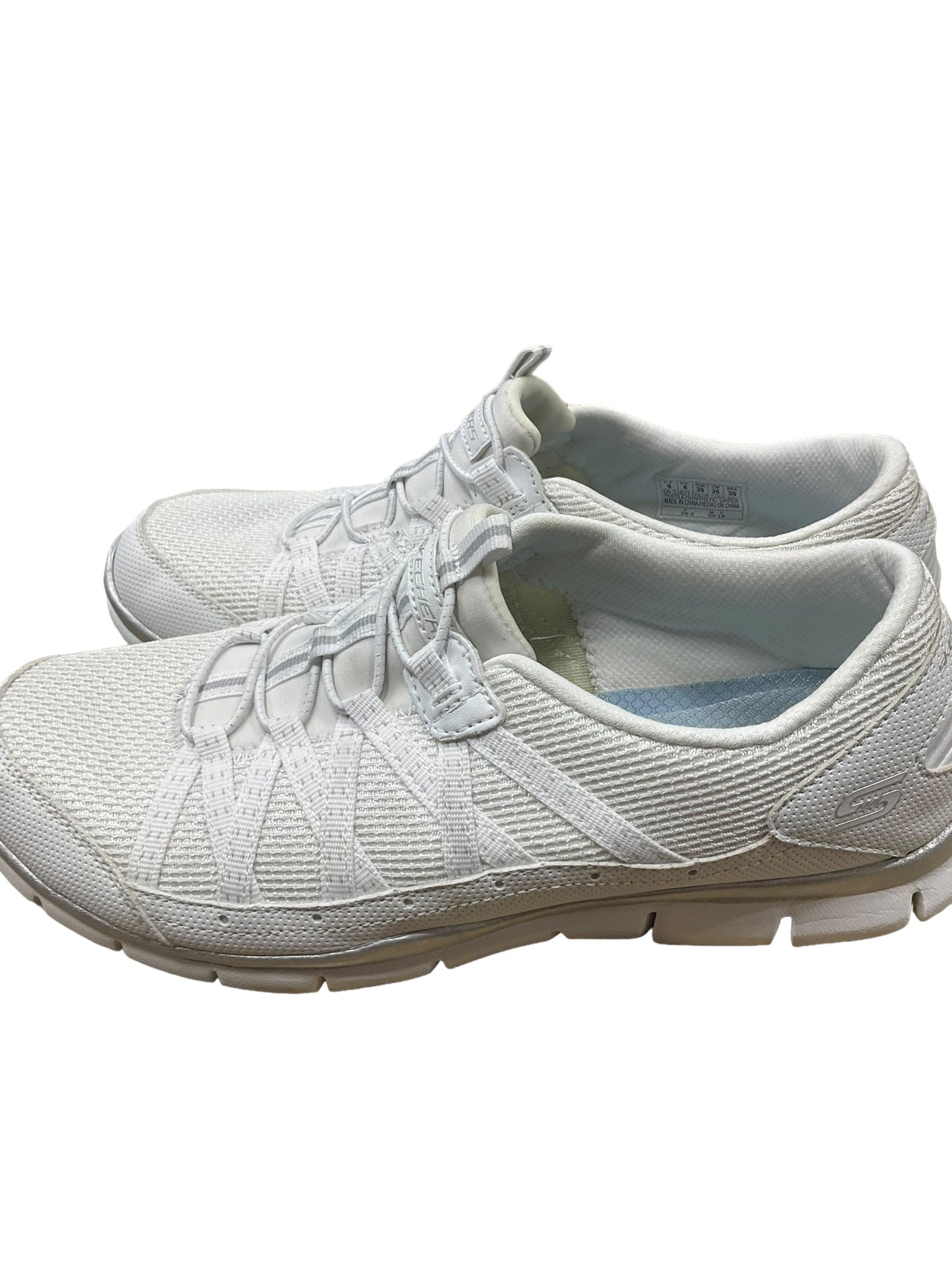 White Shoes Athletic Skechers, Size 9