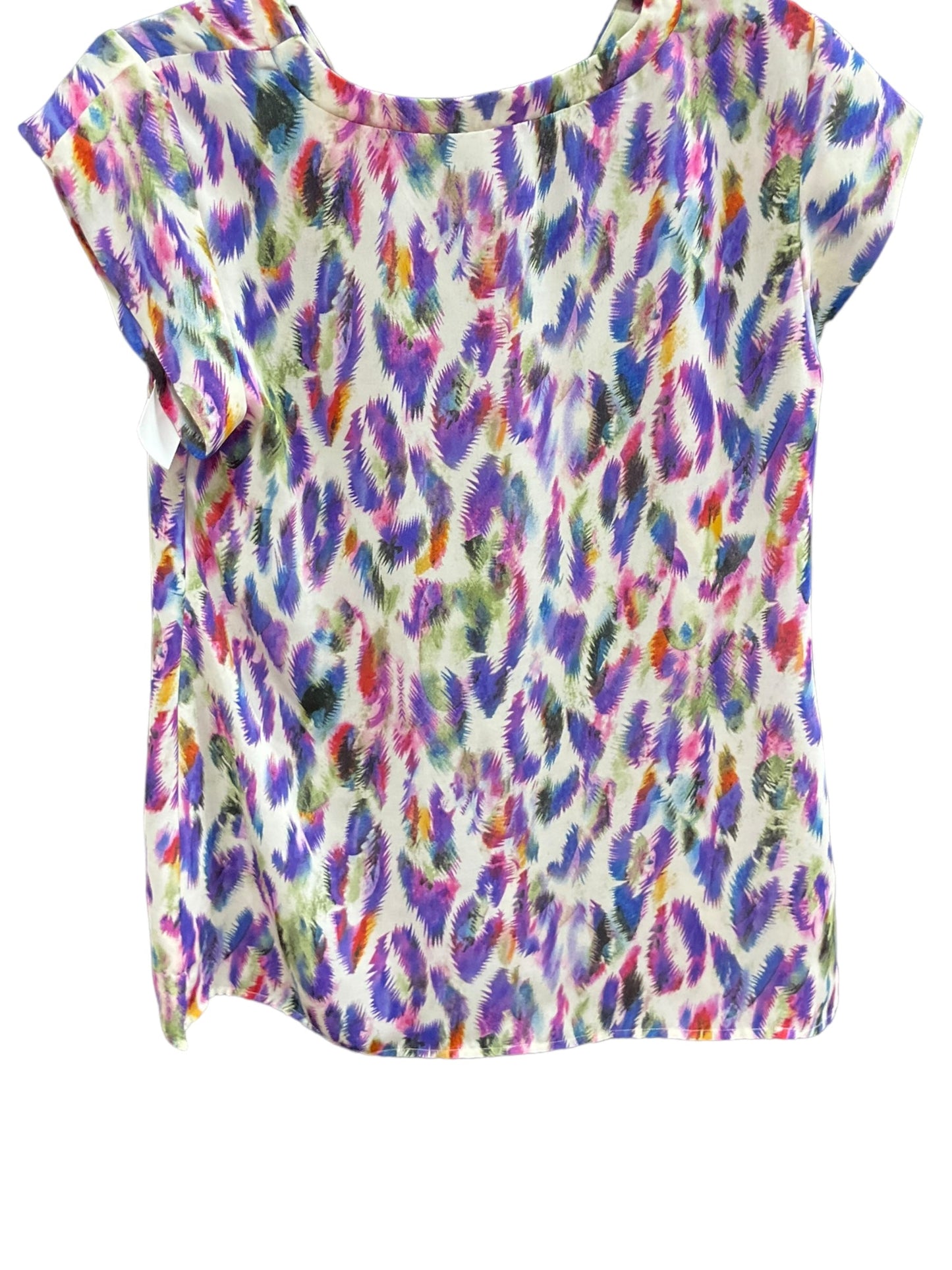 Multi-colored Top Short Sleeve Basic Cabi, Size S