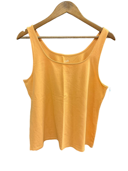 Orange Top Sleeveless Basic J. Jill, Size Xl