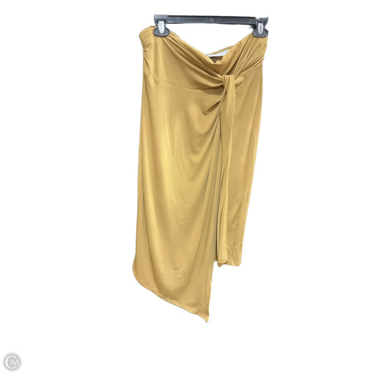 Skirt Midi By Nine West In Gold, Size: L