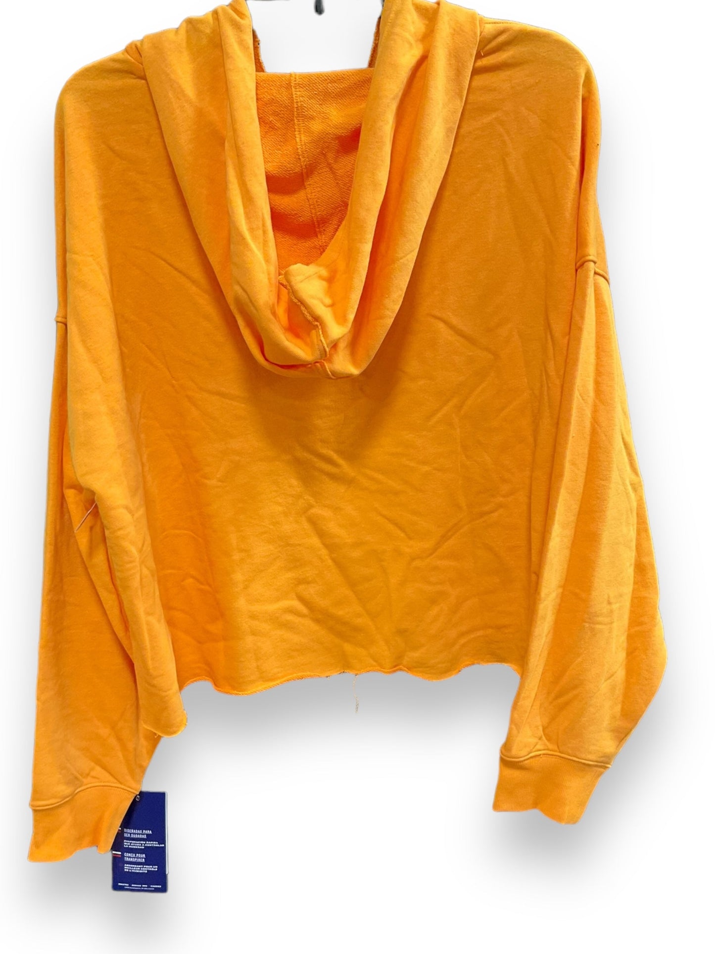 Orange Athletic Sweatshirt Hoodie Champion, Size L