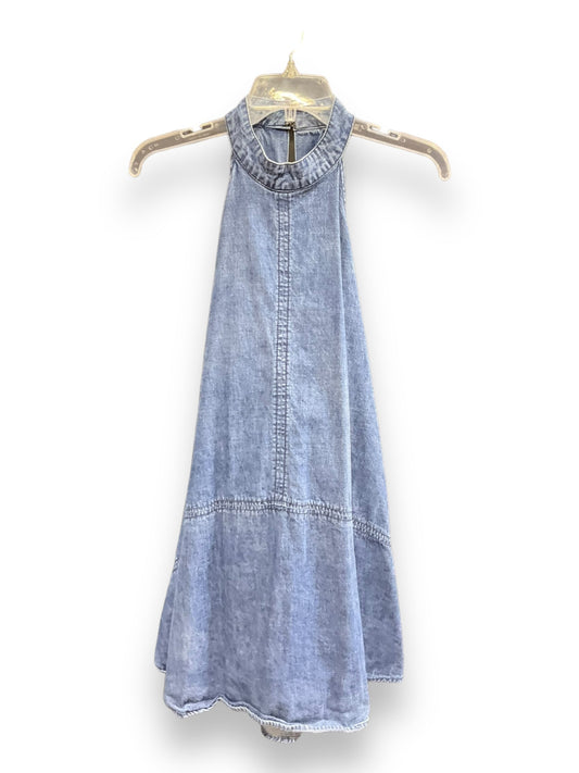 Blue Denim Dress Casual Short Free People, Size M