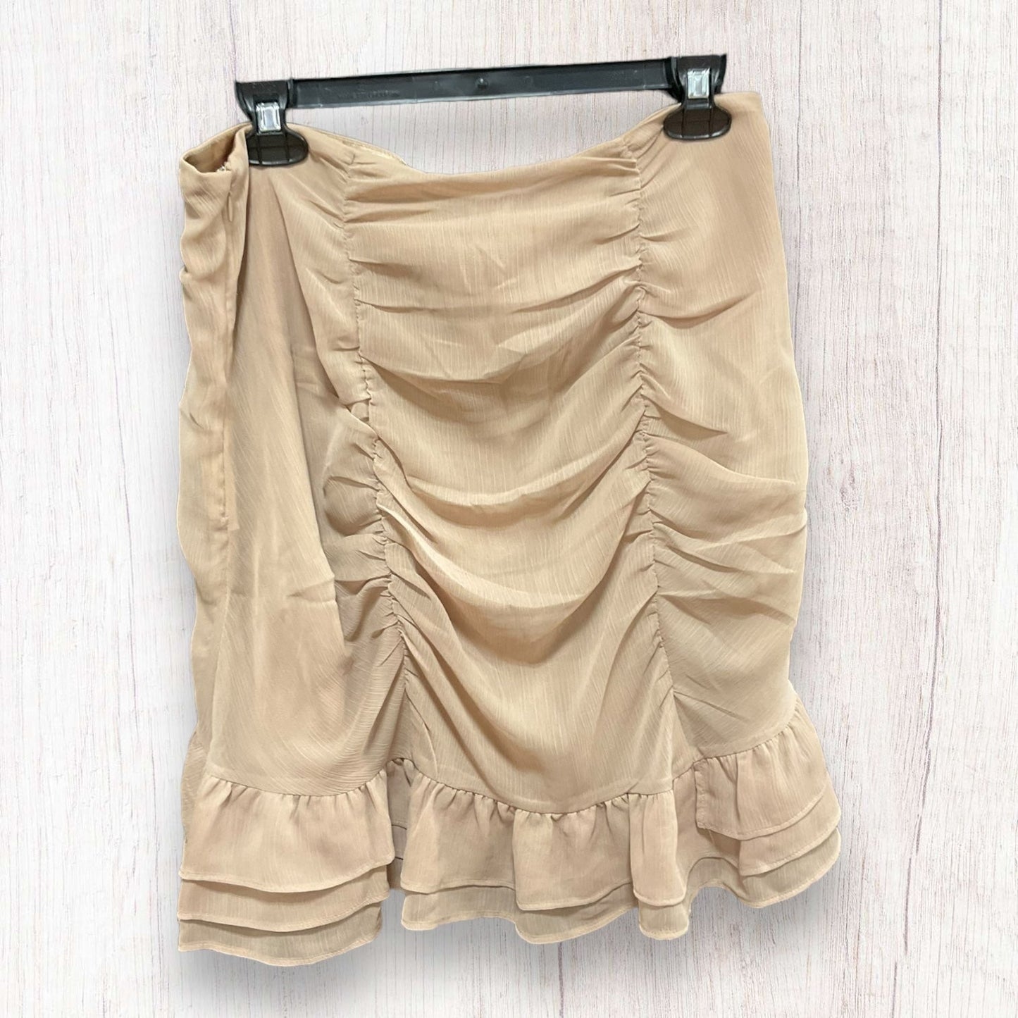 Beige Skirt Mini & Short Express, Size L