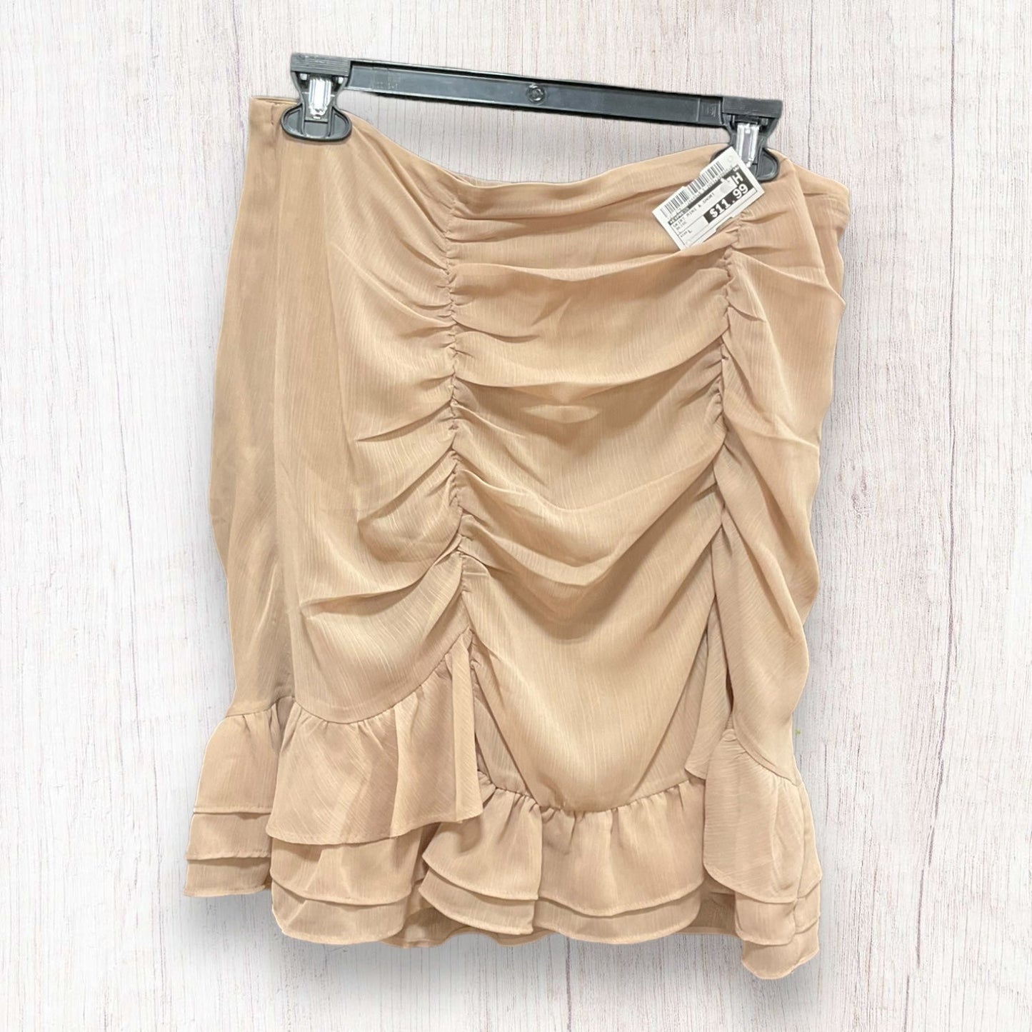 Beige Skirt Mini & Short Express, Size L