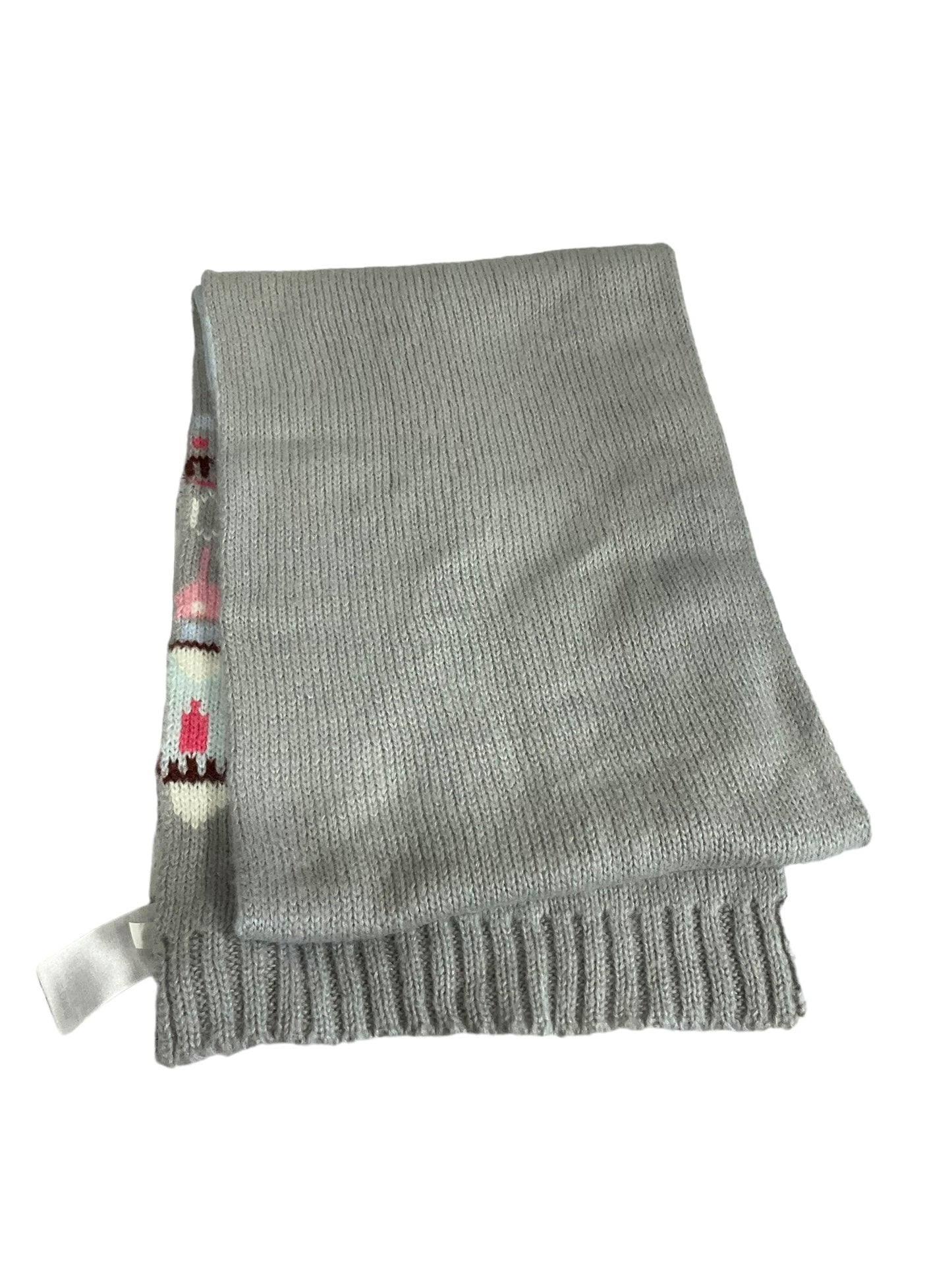 Scarf Winter By Gap In Grey & Pink