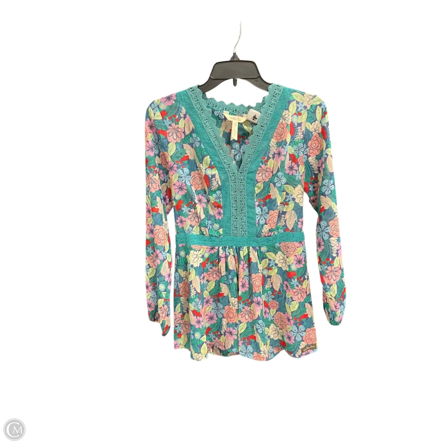 Top Long Sleeve By Matilda Jane In Floral Print, Size: S