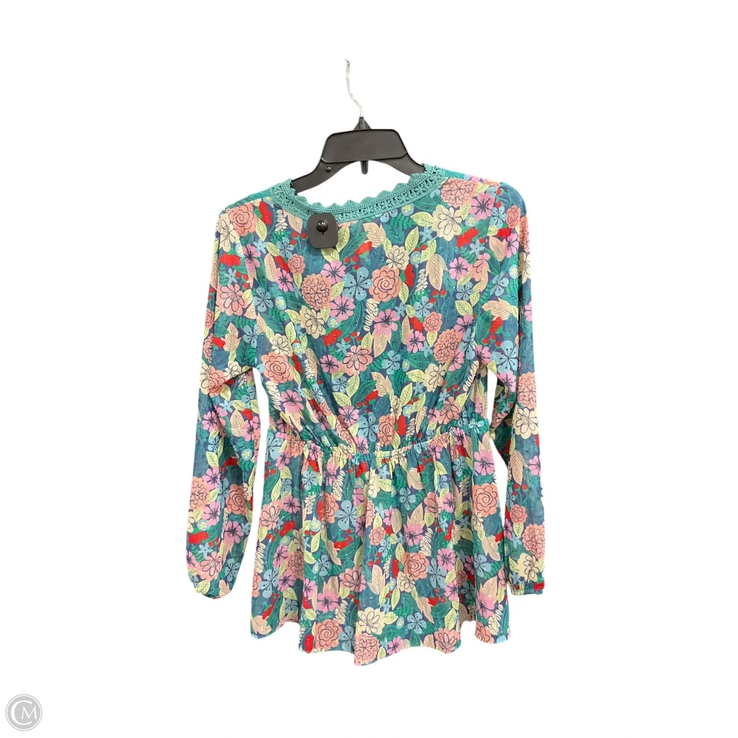 Top Long Sleeve By Matilda Jane In Floral Print, Size: S