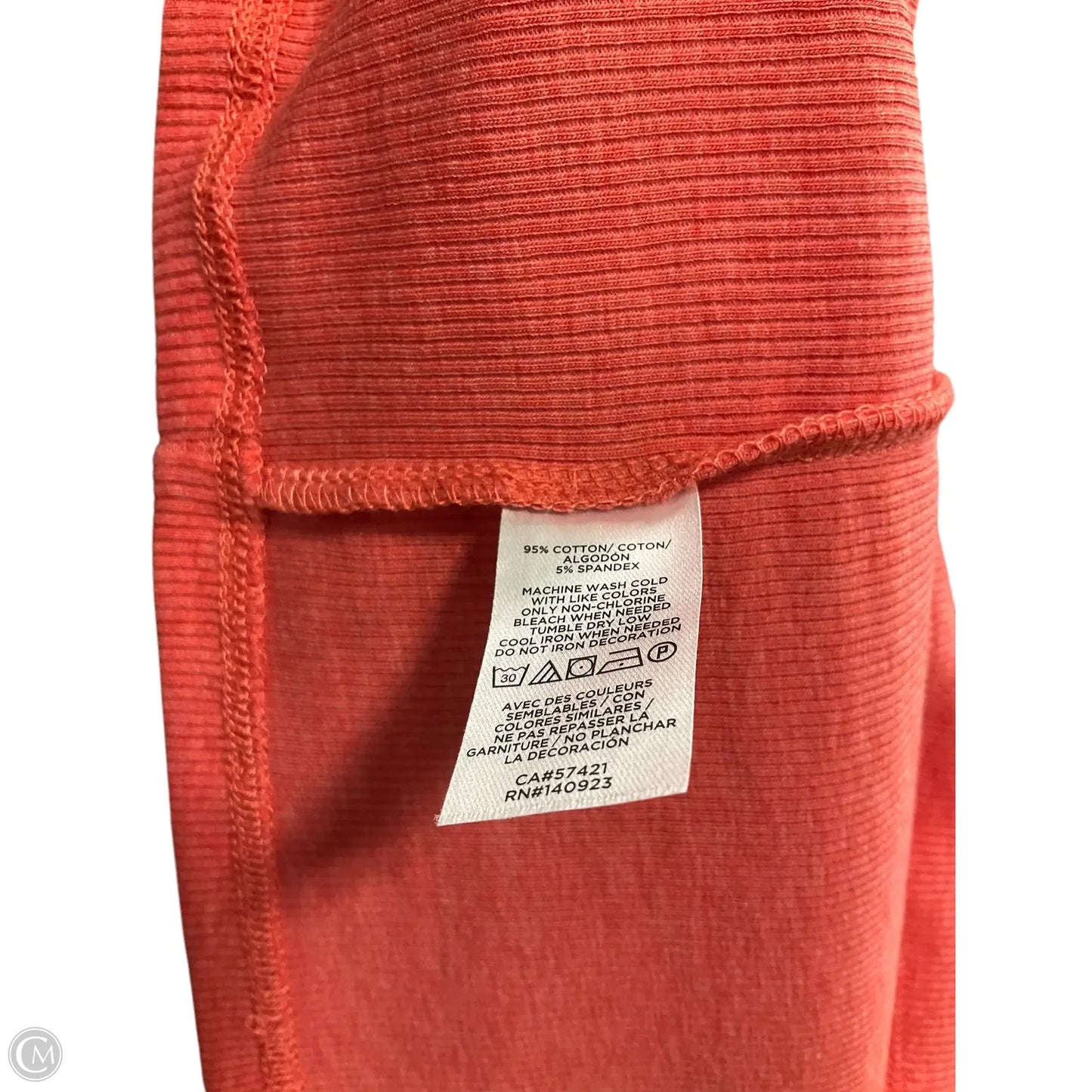 Top Sleeveless Basic By Loft In Orange, Size: Xl