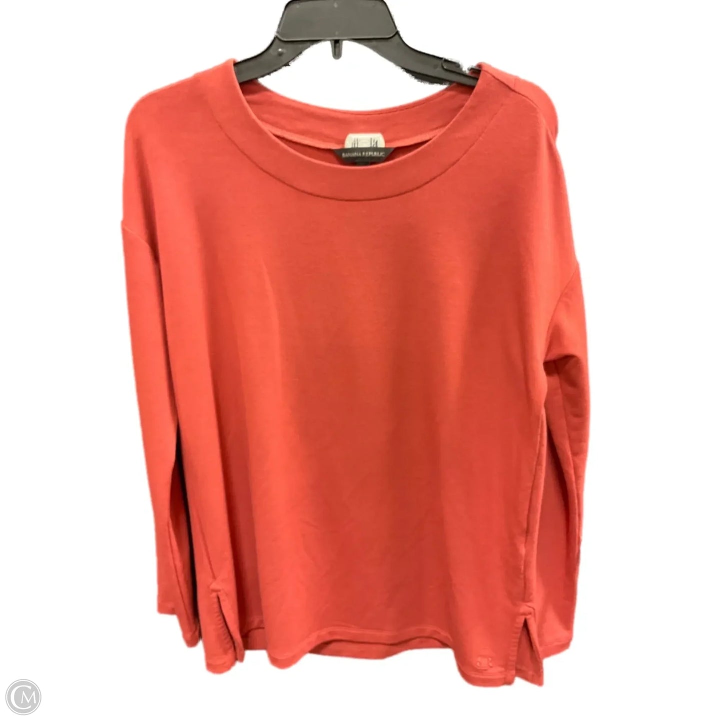 Top Long Sleeve Basic By Banana Republic In Orange, Size: S