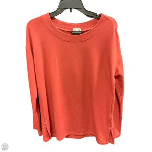 Top Long Sleeve Basic By Banana Republic In Orange, Size: S