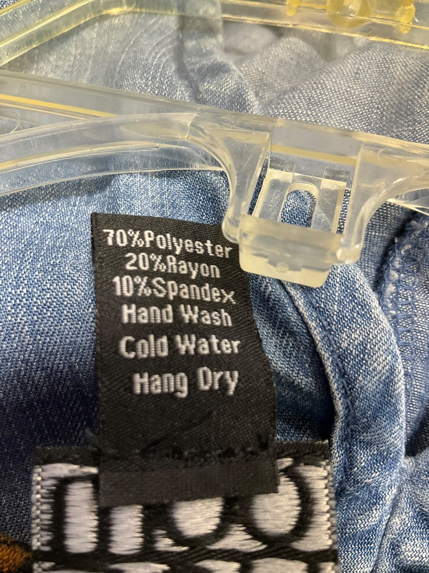 Top 3/4 Sleeve Basic By Clara Sun Woo In Blue & Gold, Size: Xs