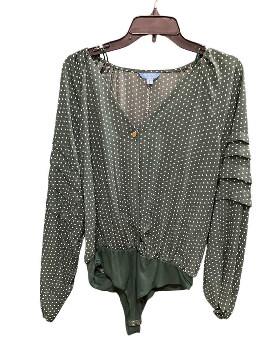 Top Long Sleeve Basic By Draper James In Polkadot Pattern, Size: L