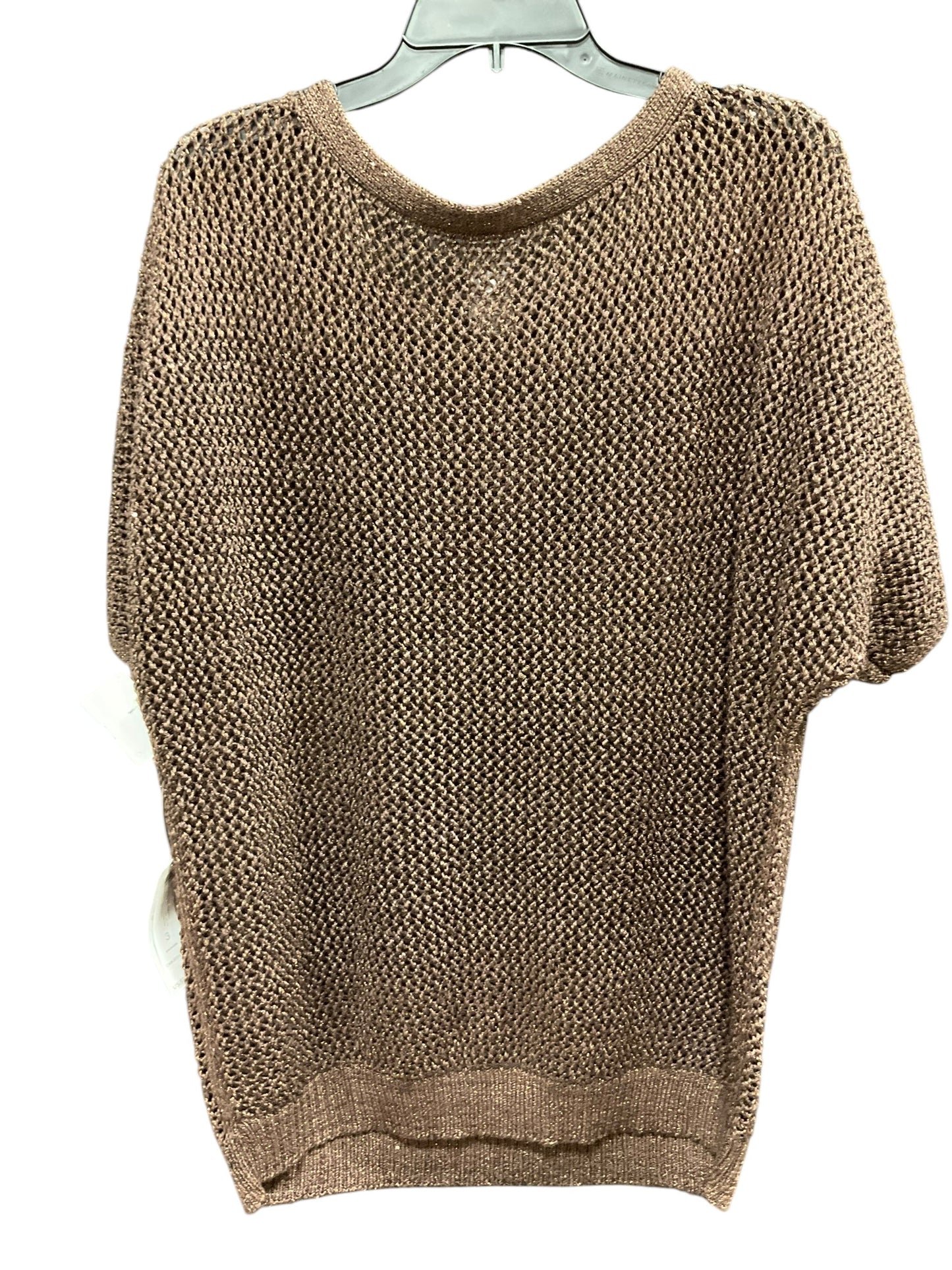 Top Short Sleeve Basic By Chicos In Brown, Size: Xl