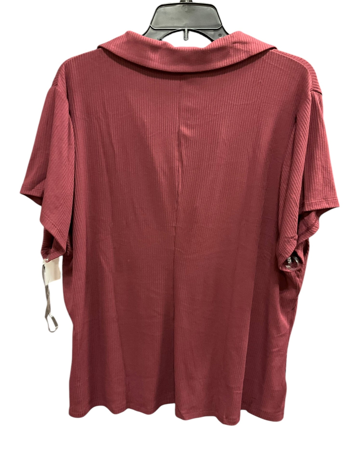 Top Short Sleeve By Lane Bryant In Red, Size: 26