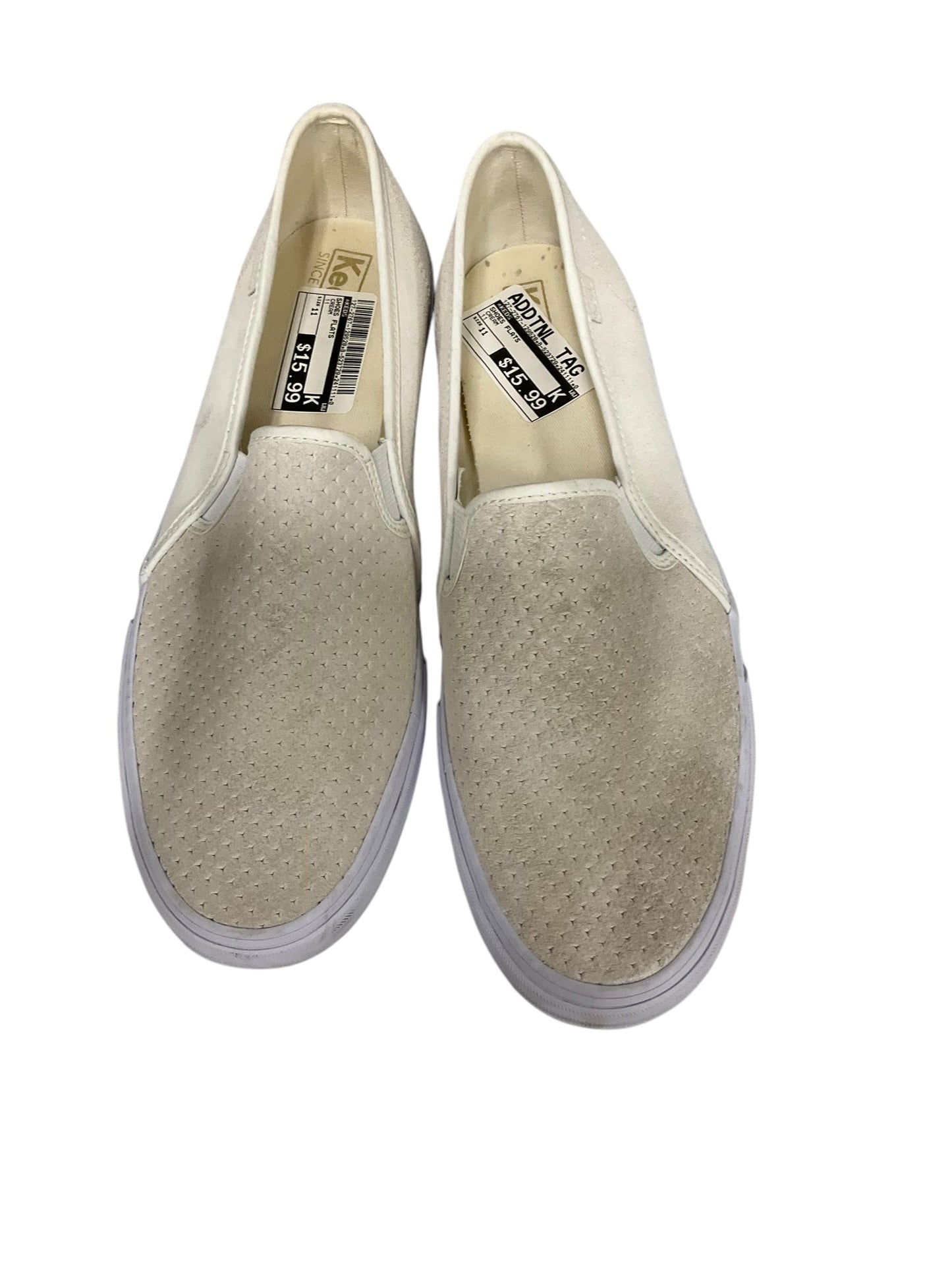 Shoes Flats By Keds In Cream, Size: 11