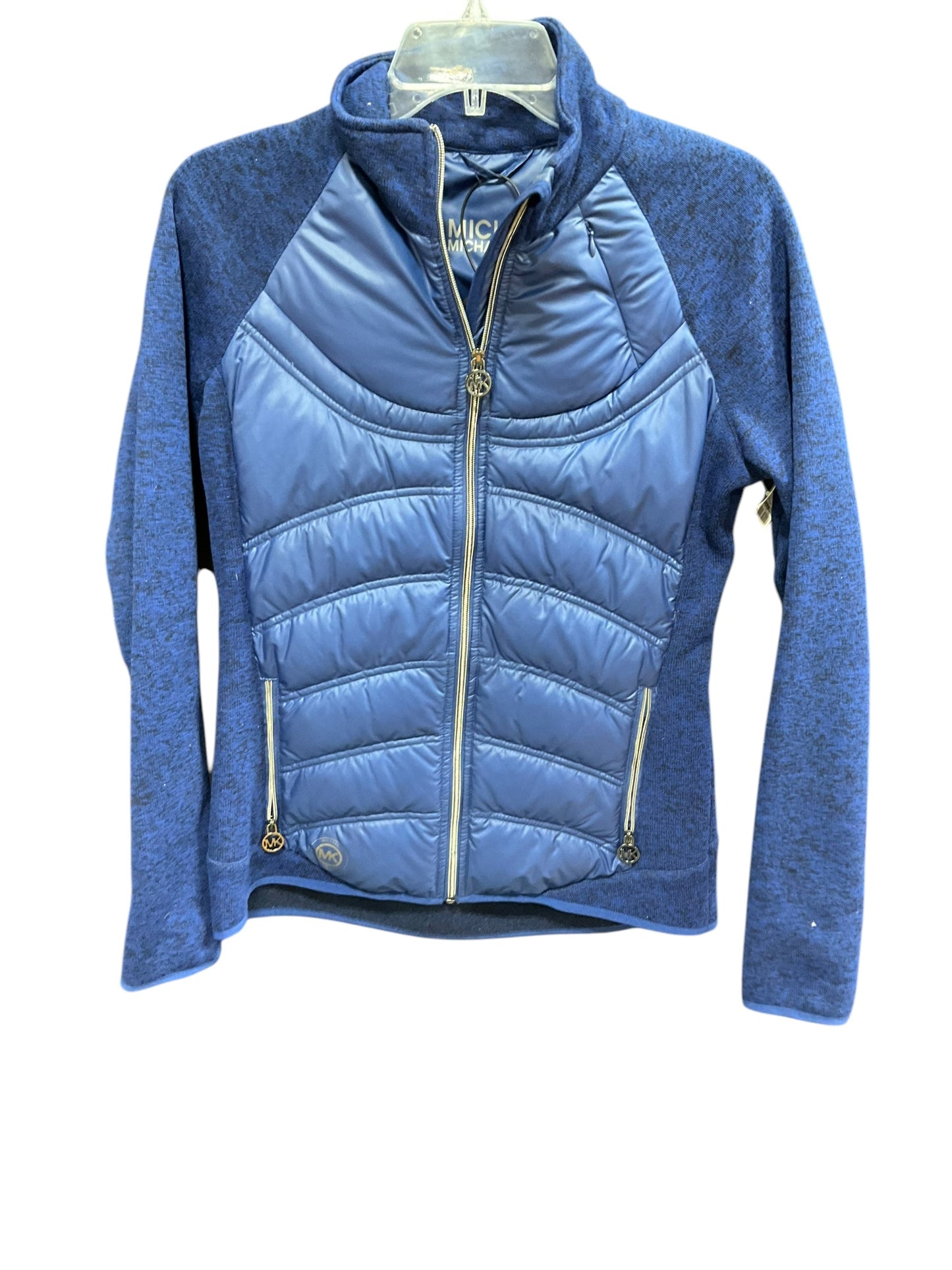 Jacket Puffer & Quilted By Michael By Michael Kors In Blue, Size: M