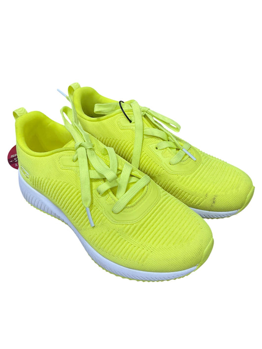 Shoes Athletic By Skechers In Yellow, Size: 8