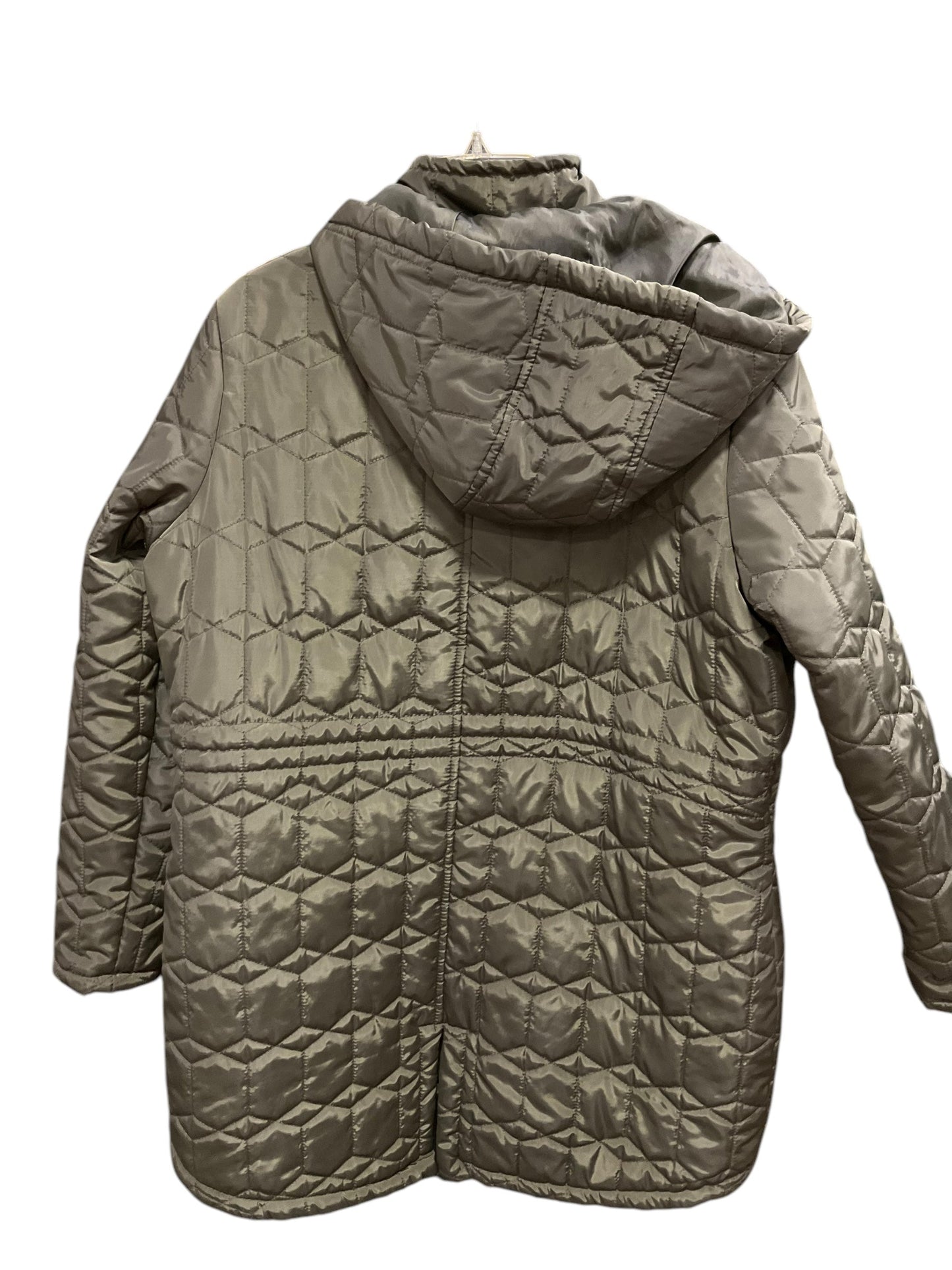 Coat Puffer & Quilted By Harve Bernard In Green, Size: 1x