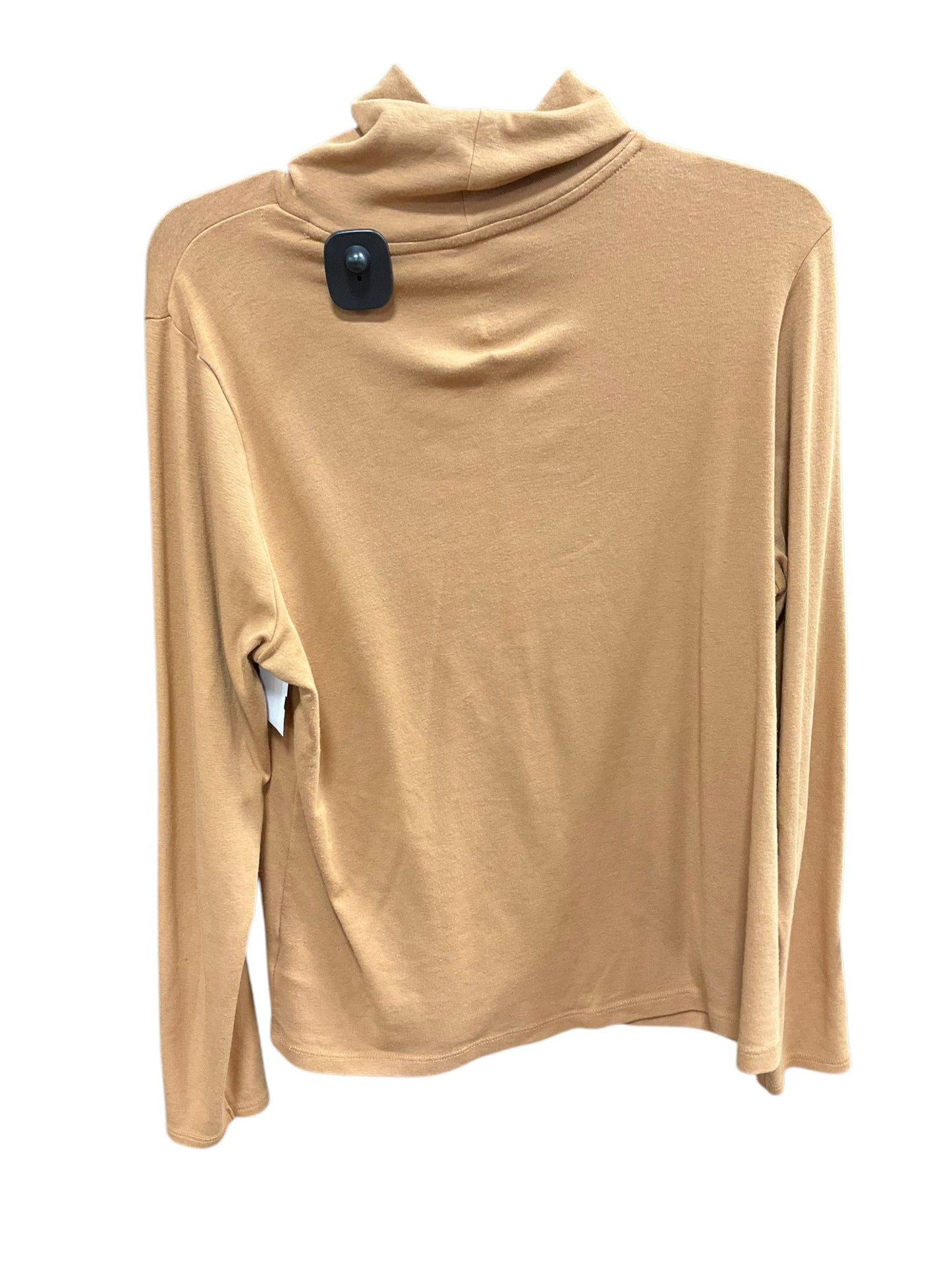 Top Long Sleeve Basic By Jones New York In Tan, Size: Xl