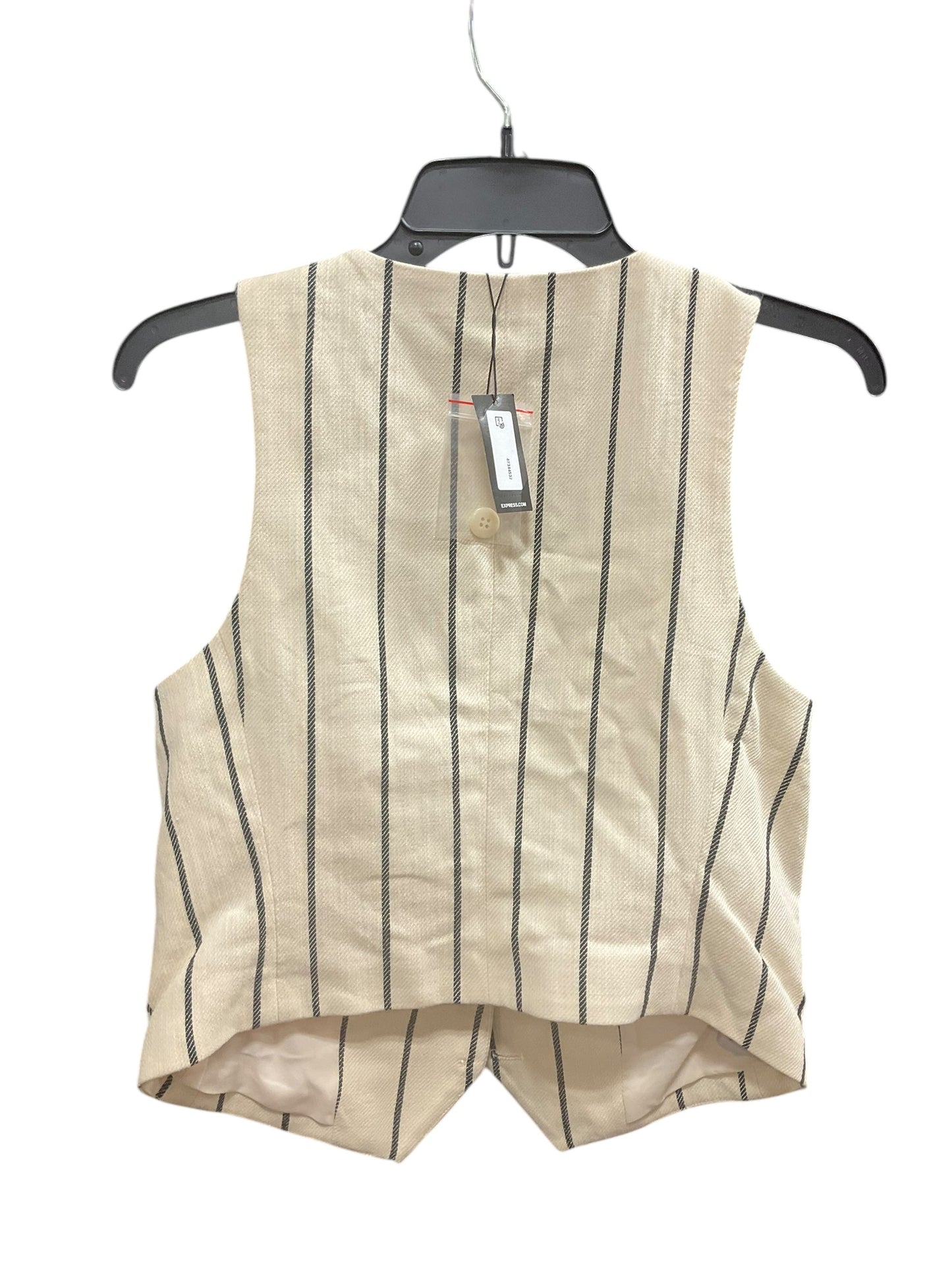 Vest Other By Express In Striped Pattern, Size: S