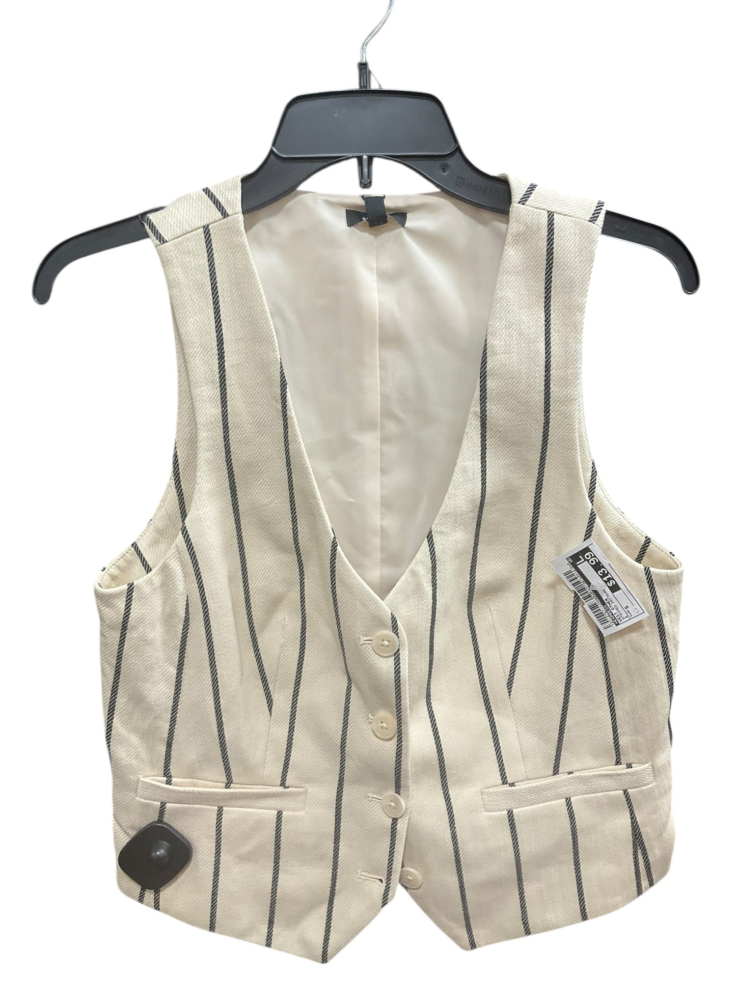 Vest Other By Express In Striped Pattern, Size: S