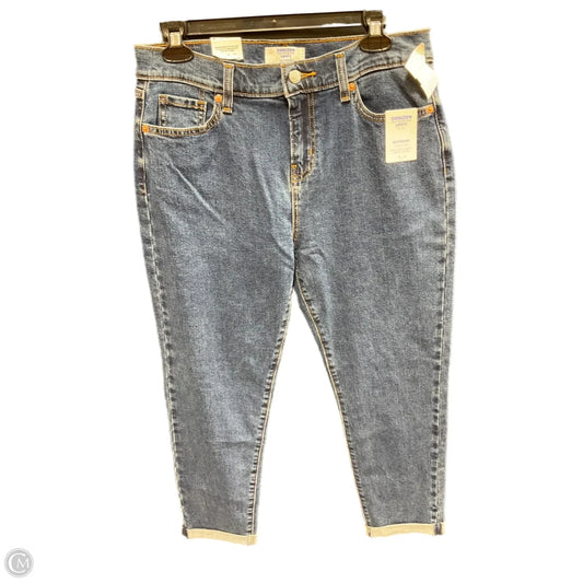 Jeans Straight By Levis In Blue Denim, Size: 2