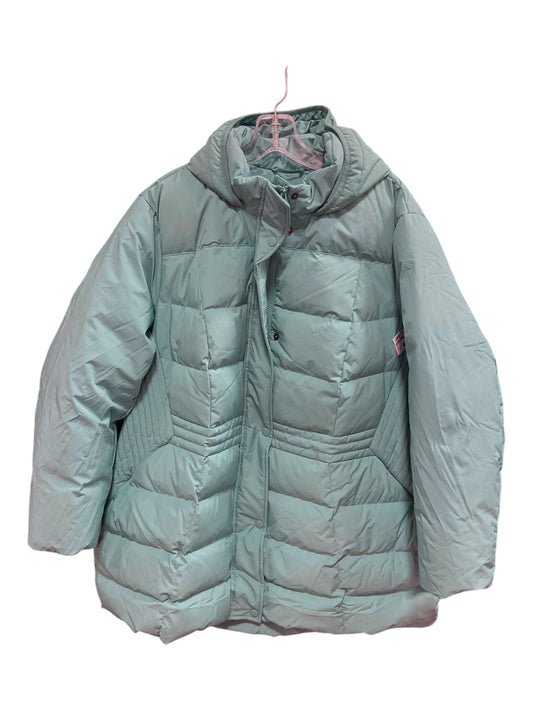 Coat Puffer & Quilted By Lands End In Blue, Size: 2x