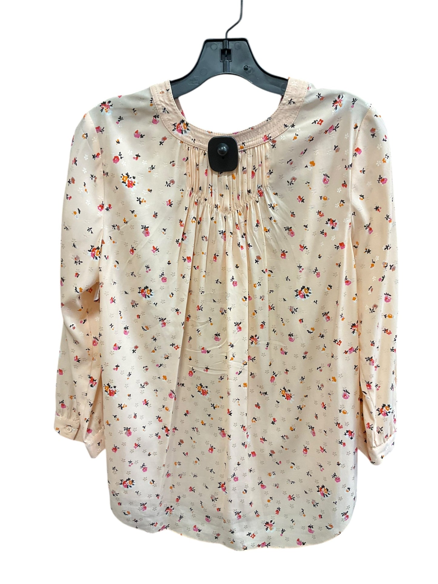 Top Long Sleeve Basic By Rebecca Taylor In Floral Print, Size: 6