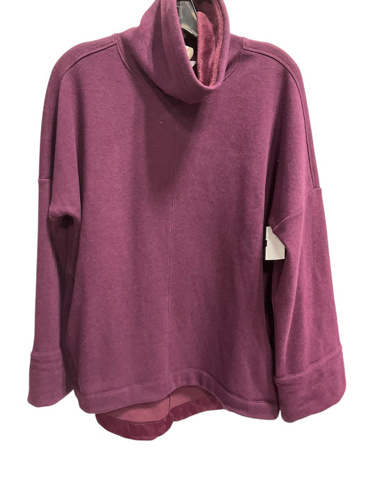 Athletic Top Long Sleeve Collar By Athleta In Purple, Size: Xs