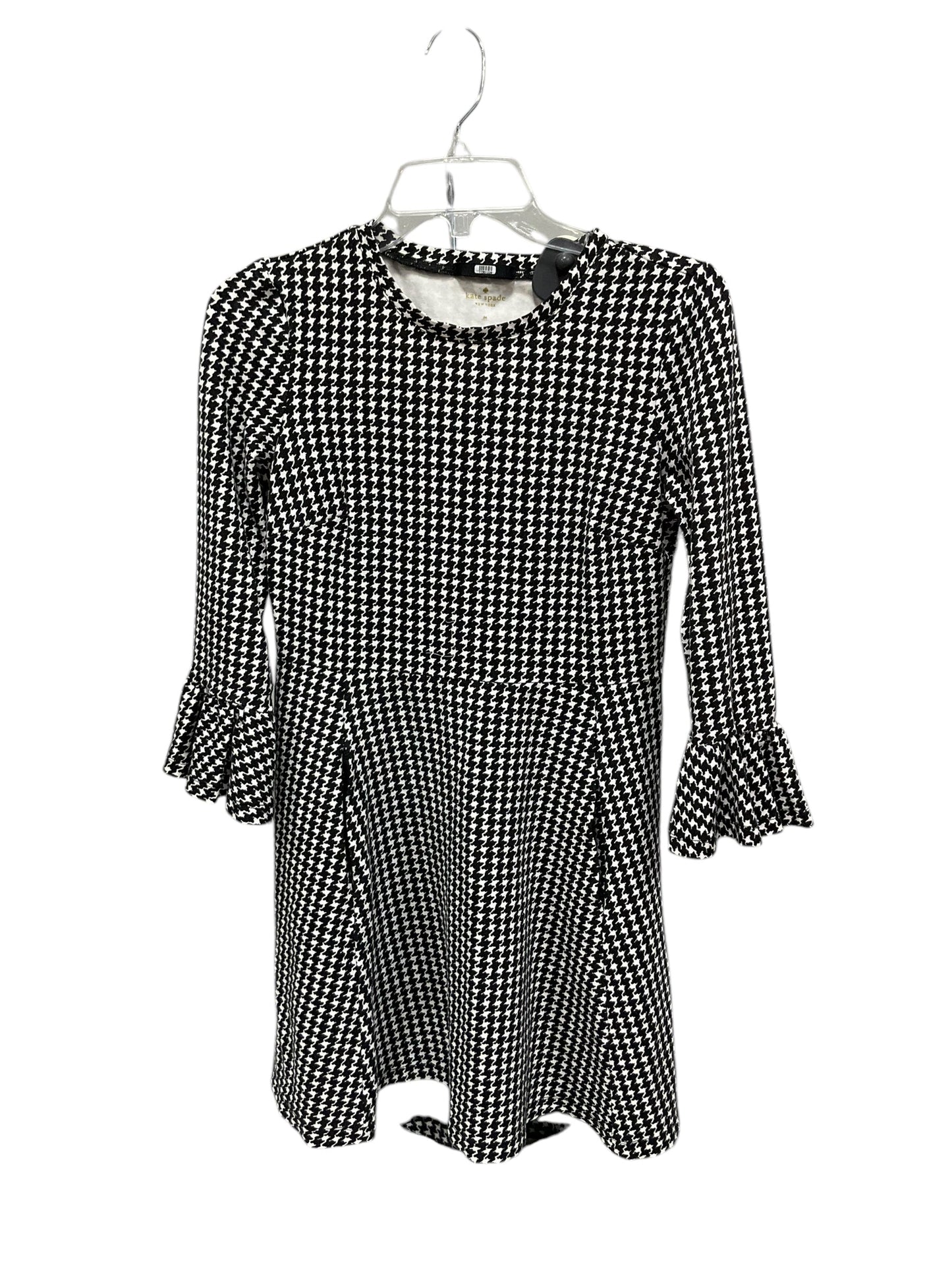 Dress Designer By Kate Spade In Black & White, Size: M