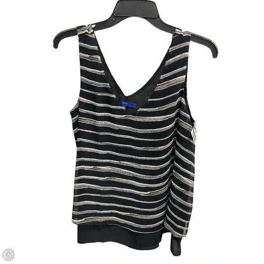 Top Sleeveless Basic By Apt 9 In Black & White, Size: M