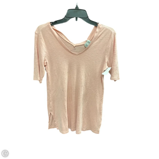 Top Short Sleeve Basic By J. Jill In Peach, Size: Xs
