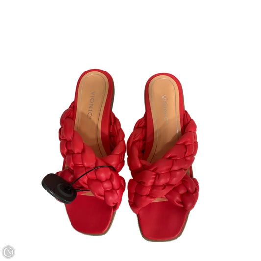 Sandals Flats By Vionic In Orange, Size: 9.5