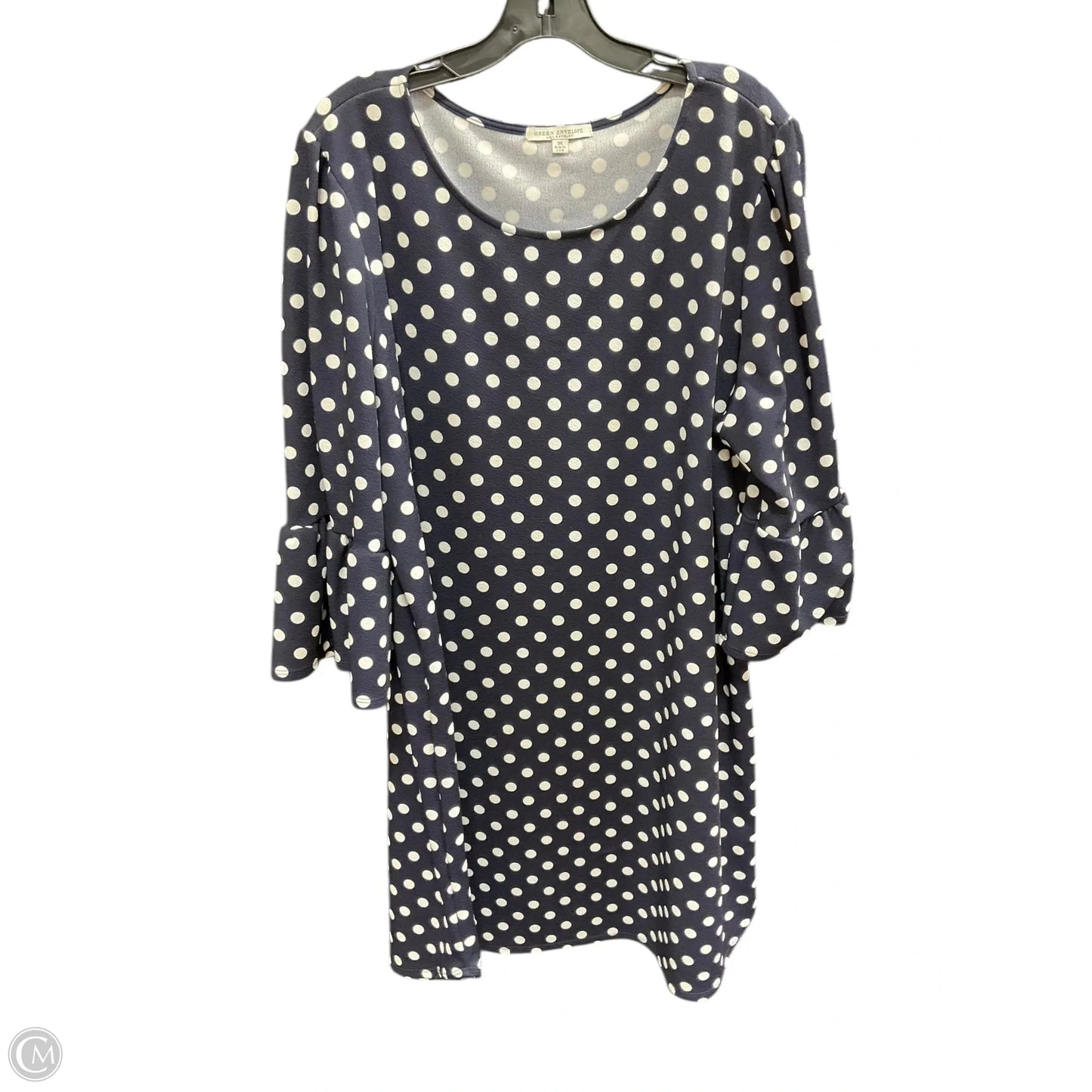 Dress Casual Short By Green Envelope In Polkadot Pattern, Size: 3x
