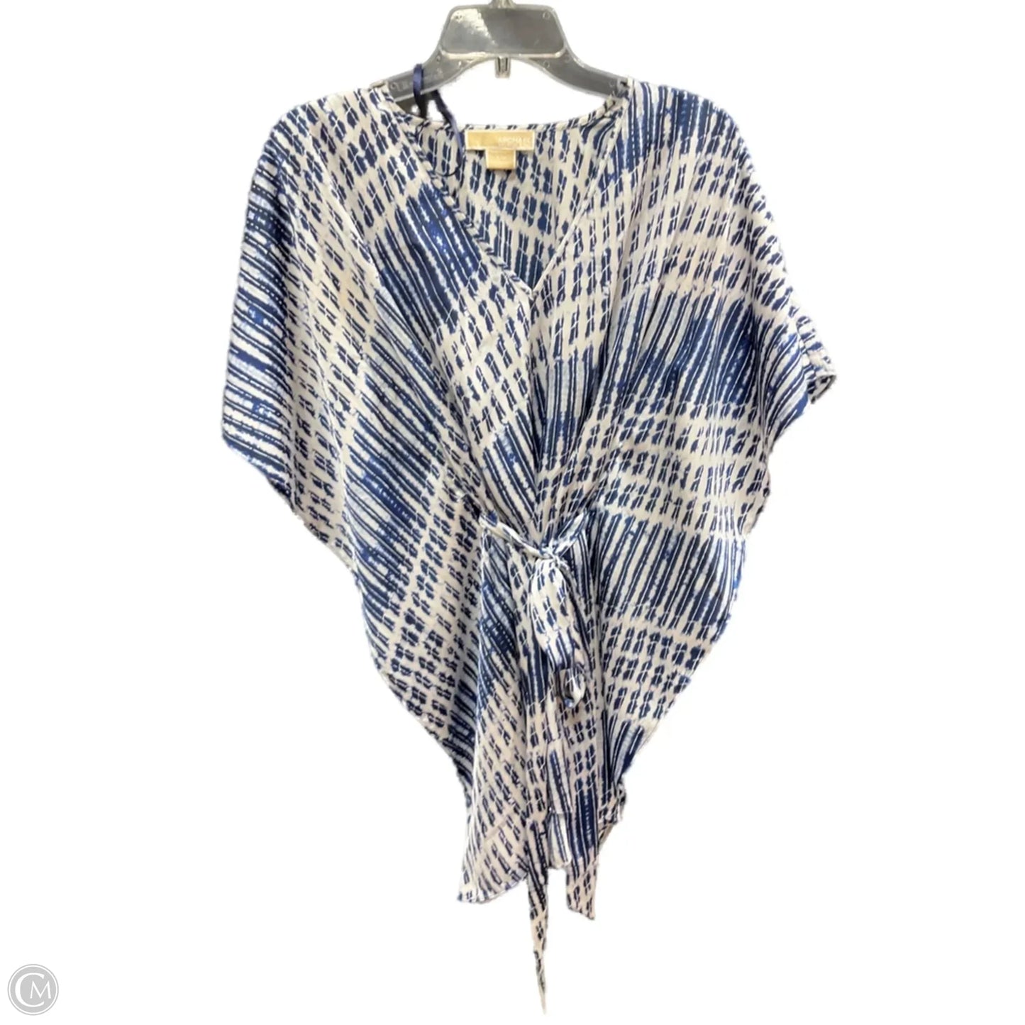 Top Short Sleeve Basic By Michael By Michael Kors In Blue & White, Size: S