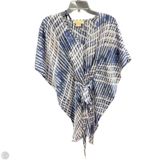 Top Short Sleeve Basic By Michael By Michael Kors In Blue & White, Size: S