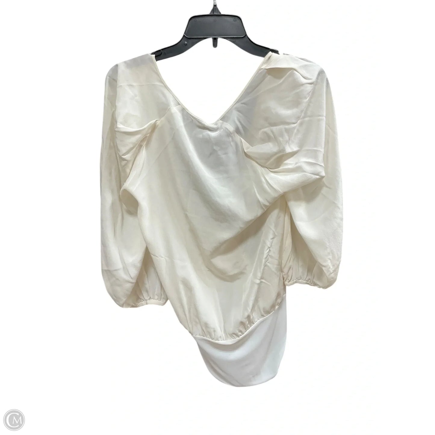 Top Long Sleeve By Bcbgmaxazria In Cream, Size: S