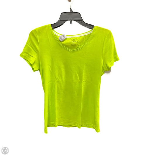 Top Short Sleeve Basic By Talbots In Green, Size: Mp