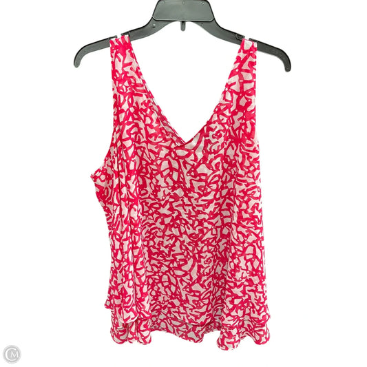 Top Sleeveless Basic By Lane Bryant In Pink & White, Size: 22