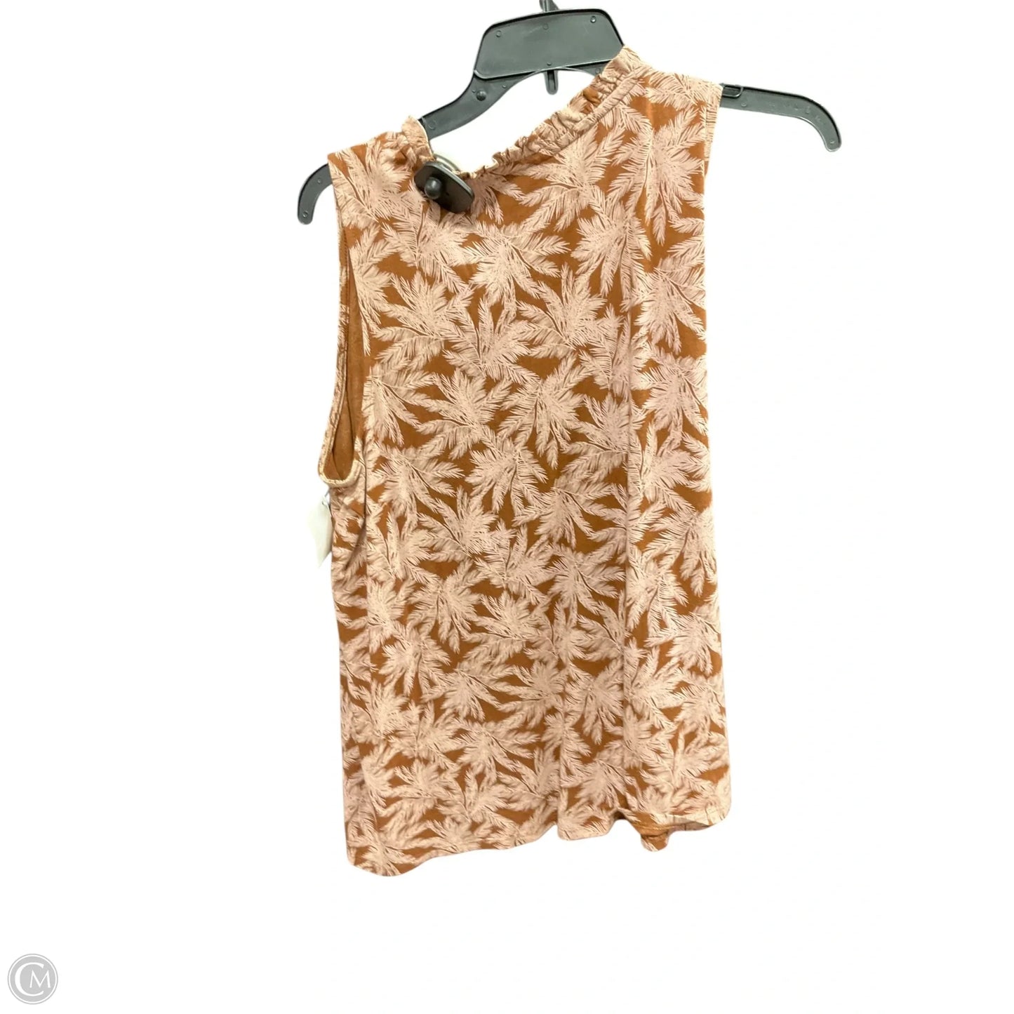 Top Sleeveless Basic By J. Jill In Tropical Print, Size: M