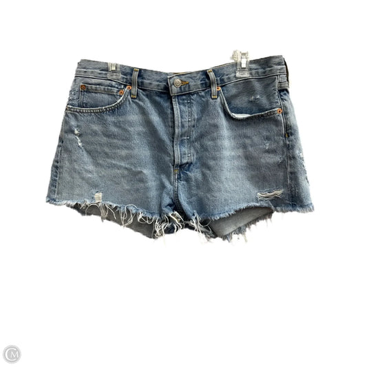 Shorts By Agolde In Blue Denim, Size: 12