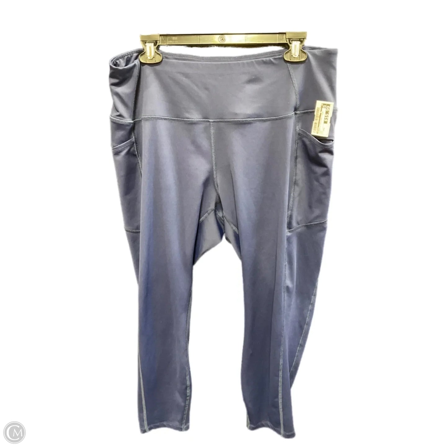 Athletic Leggings By Apana In Navy, Size: Xxl