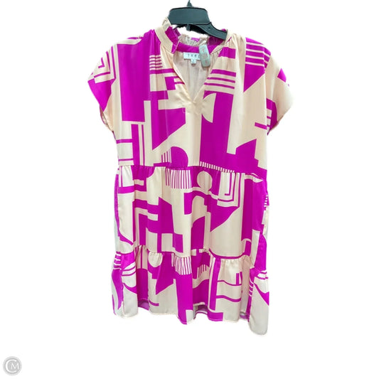Dress Casual Short By Thml In Pink & Tan, Size: S