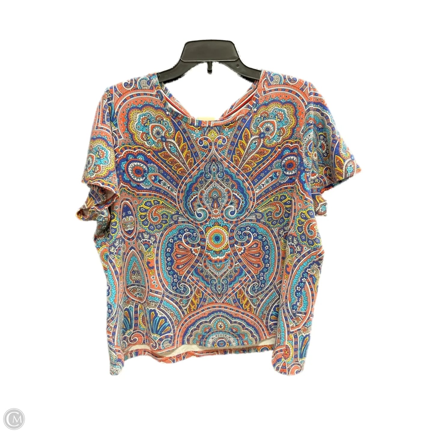 Top Short Sleeve Basic By Tommy Hilfiger In Multi-colored, Size: 2x