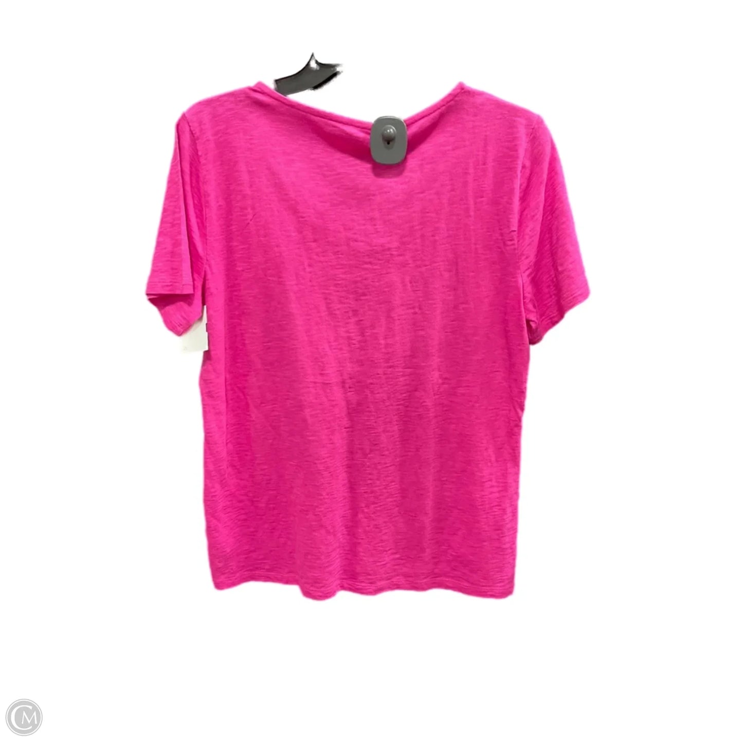 Top Short Sleeve Basic By Talbots In Pink, Size: M