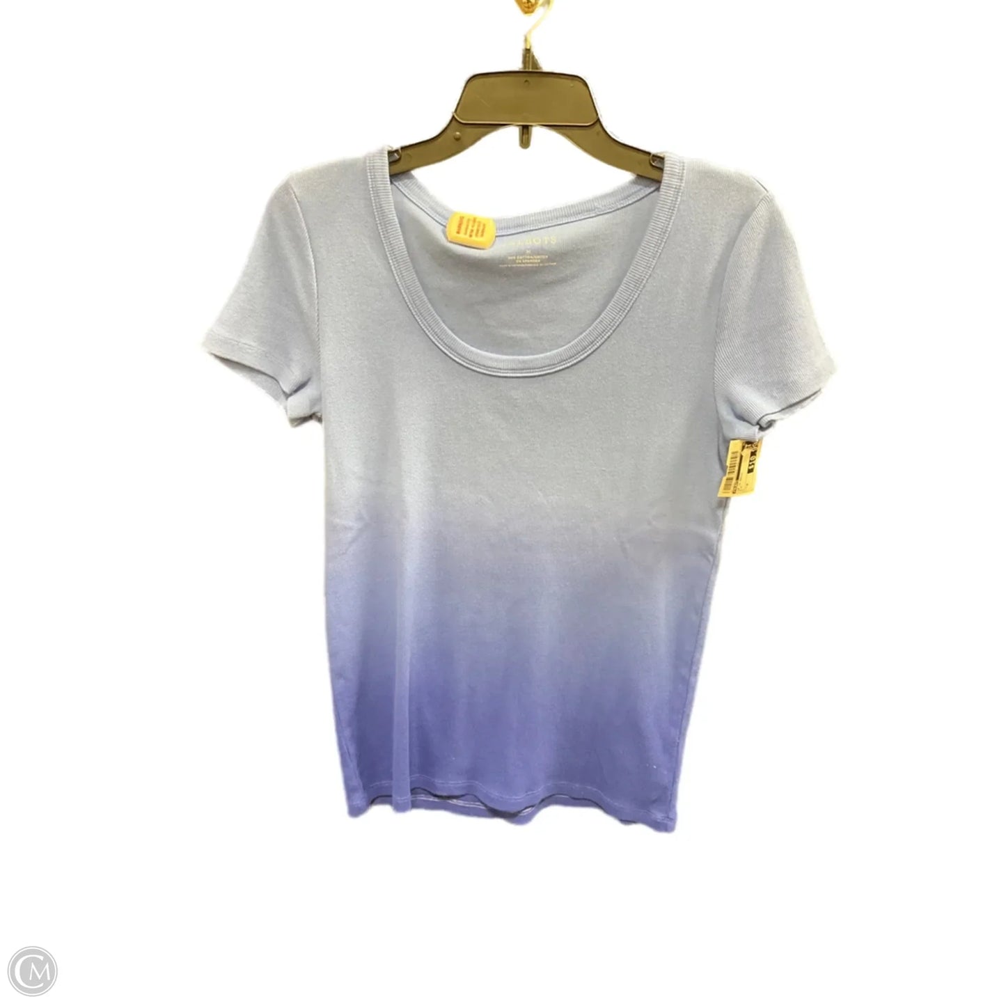 Top Short Sleeve Basic By Talbots In Blue, Size: M