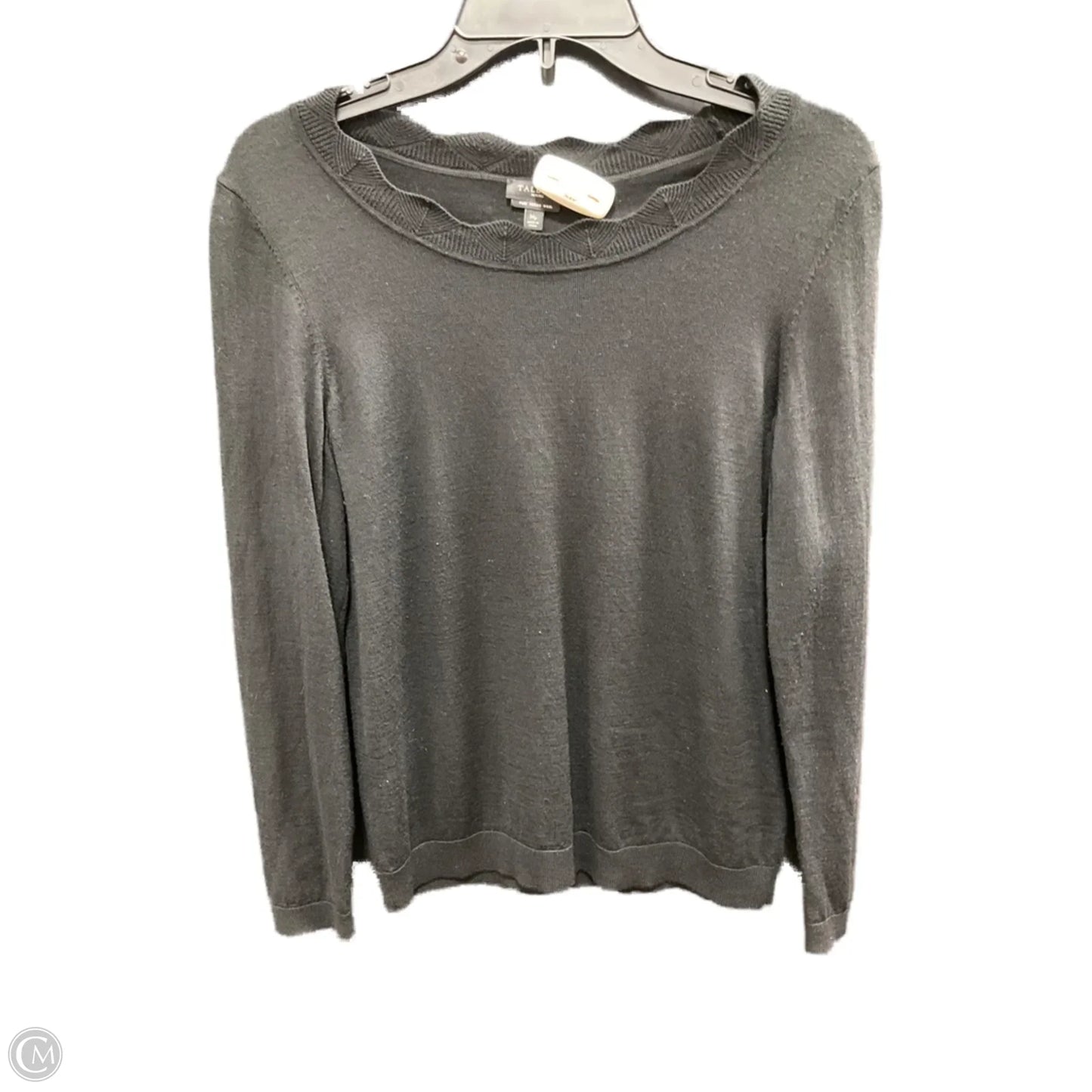 Top Long Sleeve Basic By Talbots In Black, Size: Mp