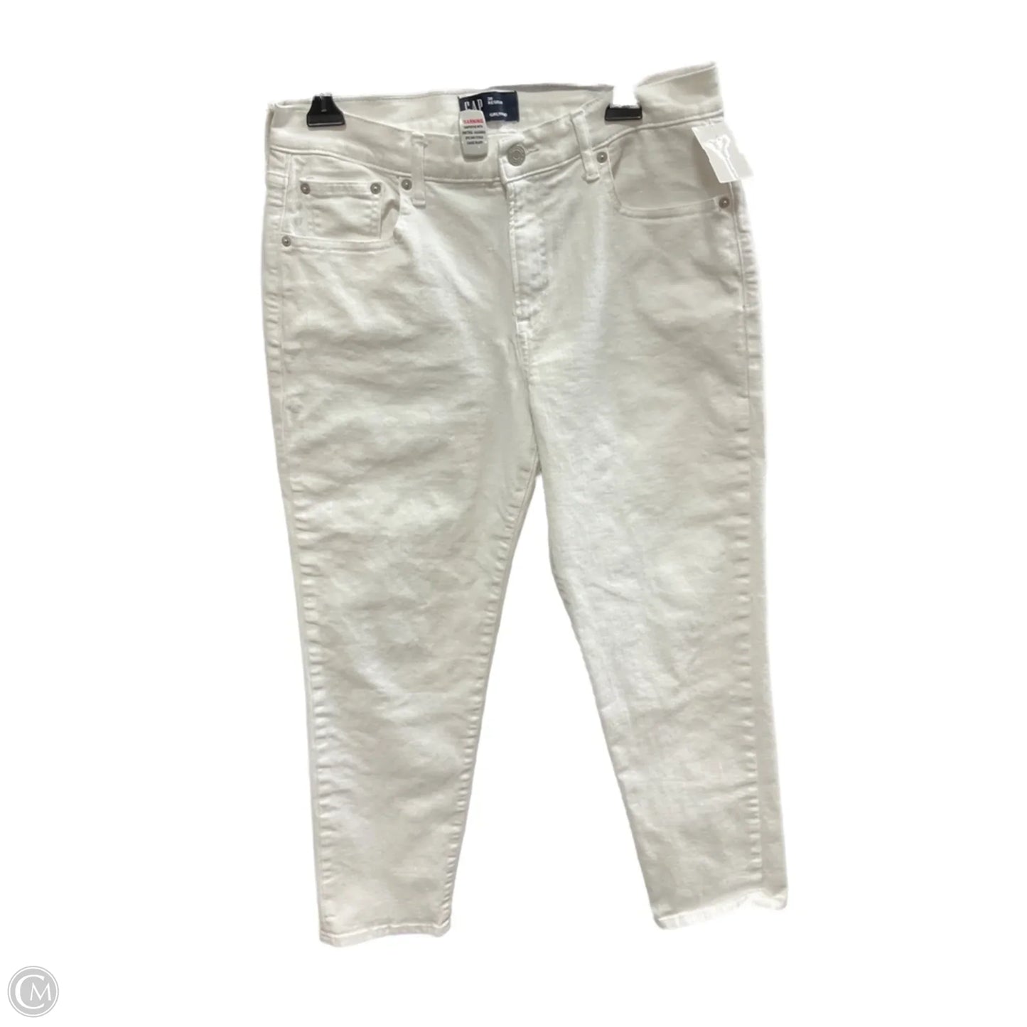 Jeans Skinny By Gap In White, Size: 10