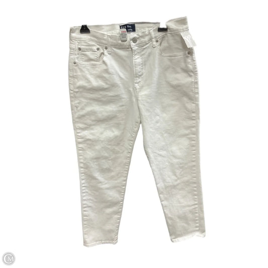 Jeans Skinny By Gap In White, Size: 10